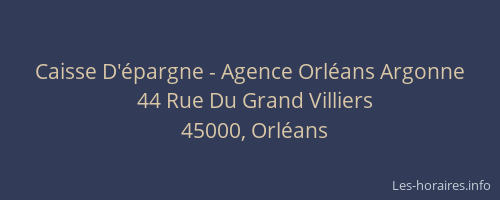 Caisse D'épargne - Agence Orléans Argonne