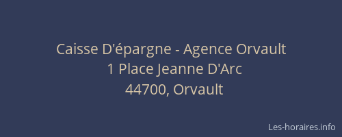 Caisse D'épargne - Agence Orvault