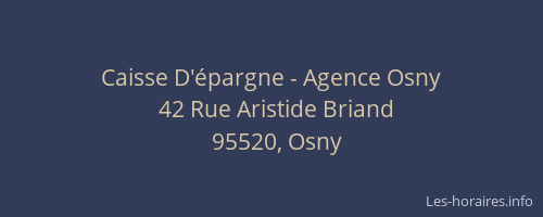 Caisse D'épargne - Agence Osny