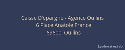 Caisse D'épargne - Agence Oullins