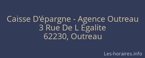 Caisse D'épargne - Agence Outreau