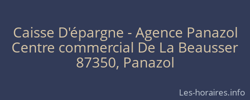 Caisse D'épargne - Agence Panazol