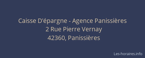 Caisse D'épargne - Agence Panissières