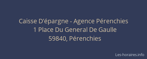 Caisse D'épargne - Agence Pérenchies