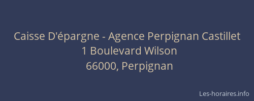 Caisse D'épargne - Agence Perpignan Castillet