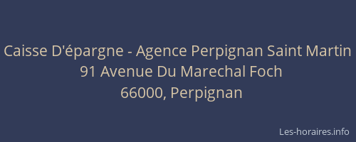 Caisse D'épargne - Agence Perpignan Saint Martin