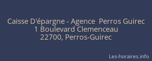 Caisse D'épargne - Agence  Perros Guirec