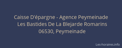 Caisse D'épargne - Agence Peymeinade