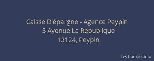 Caisse D'épargne - Agence Peypin