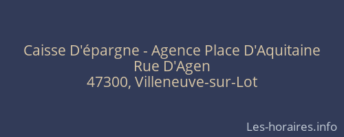 Caisse D'épargne - Agence Place D'Aquitaine