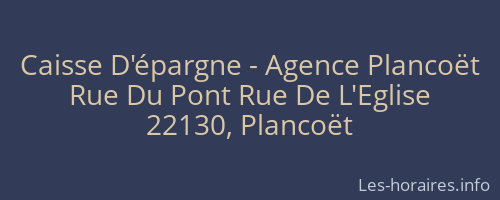 Caisse D'épargne - Agence Plancoët