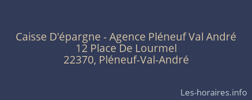 Caisse D'épargne - Agence Pléneuf Val André