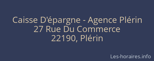 Caisse D'épargne - Agence Plérin