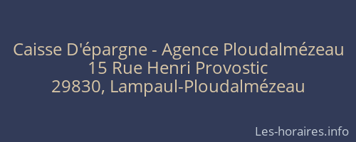 Caisse D'épargne - Agence Ploudalmézeau
