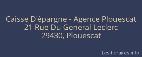 Caisse D'épargne - Agence Plouescat