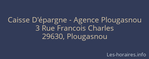 Caisse D'épargne - Agence Plougasnou