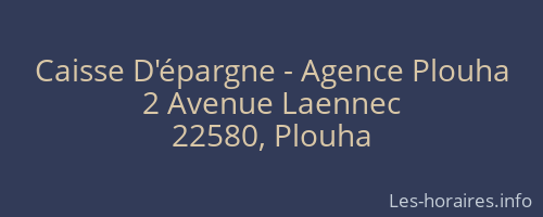Caisse D'épargne - Agence Plouha
