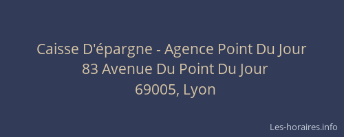 Caisse D'épargne - Agence Point Du Jour