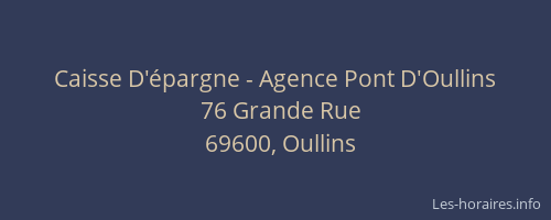 Caisse D'épargne - Agence Pont D'Oullins