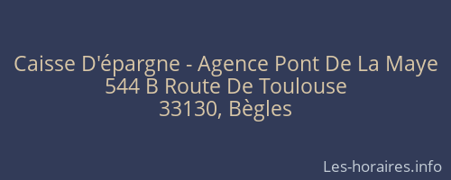 Caisse D'épargne - Agence Pont De La Maye
