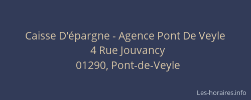 Caisse D'épargne - Agence Pont De Veyle