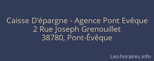 Caisse D'épargne - Agence Pont Evêque