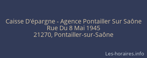 Caisse D'épargne - Agence Pontailler Sur Saône