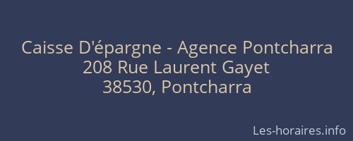 Caisse D'épargne - Agence Pontcharra