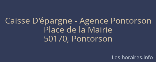 Caisse D'épargne - Agence Pontorson