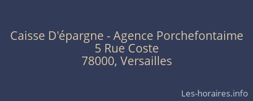 Caisse D'épargne - Agence Porchefontaime
