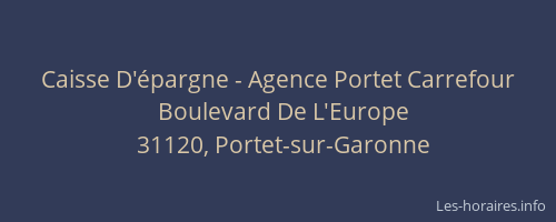 Caisse D'épargne - Agence Portet Carrefour