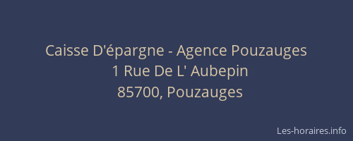 Caisse D'épargne - Agence Pouzauges