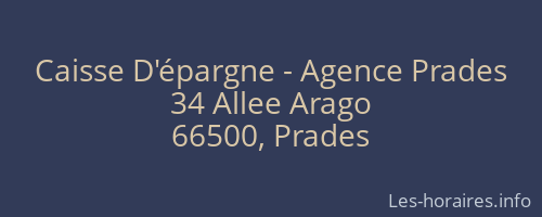 Caisse D'épargne - Agence Prades