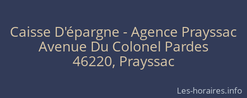Caisse D'épargne - Agence Prayssac