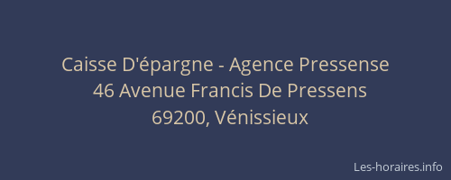 Caisse D'épargne - Agence Pressense