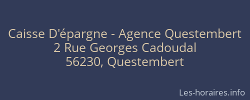 Caisse D'épargne - Agence Questembert