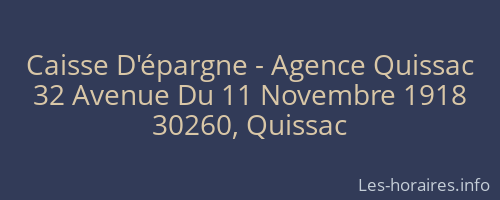 Caisse D'épargne - Agence Quissac