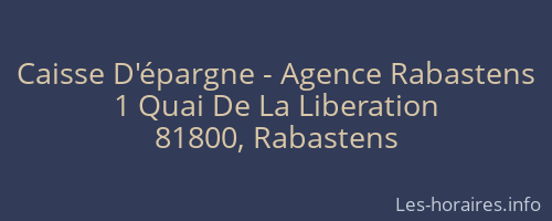 Caisse D'épargne - Agence Rabastens