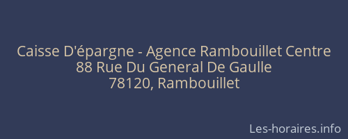 Caisse D'épargne - Agence Rambouillet Centre