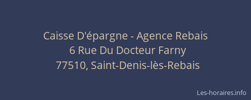 Caisse D'épargne - Agence Rebais