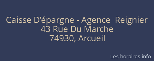 Caisse D'épargne - Agence  Reignier