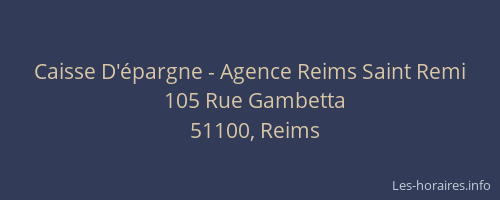 Caisse D'épargne - Agence Reims Saint Remi