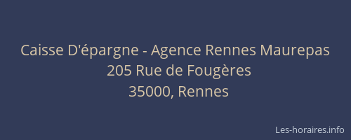 Caisse D'épargne - Agence Rennes Maurepas