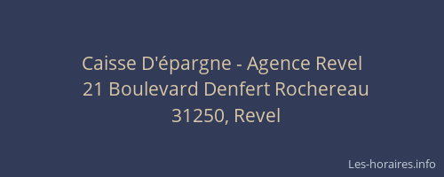 Caisse D'épargne - Agence Revel