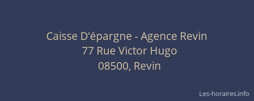 Caisse D'épargne - Agence Revin