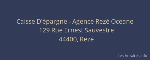 Caisse D'épargne - Agence Rezé Oceane