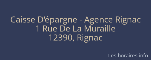 Caisse D'épargne - Agence Rignac