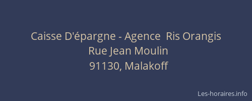 Caisse D'épargne - Agence  Ris Orangis