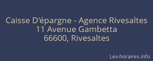 Caisse D'épargne - Agence Rivesaltes