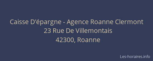 Caisse D'épargne - Agence Roanne Clermont
